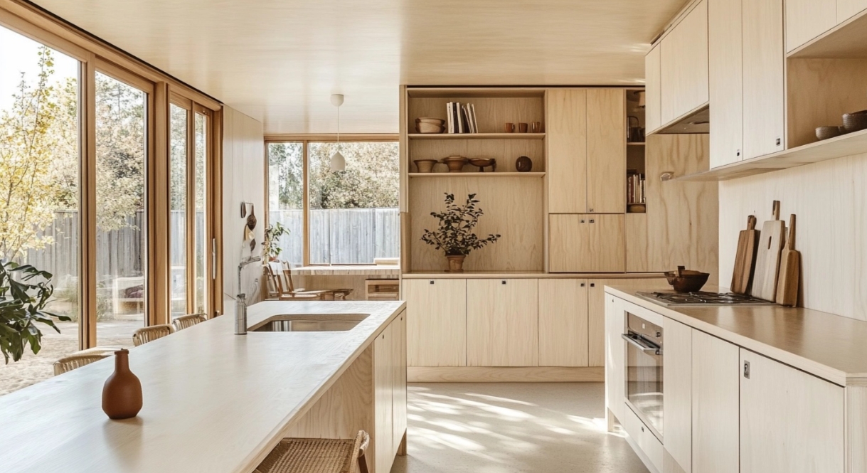 Scandinavian style kitchen cabinets