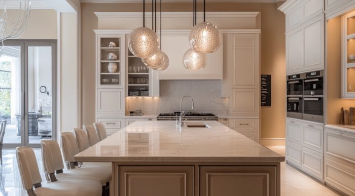 lacquer cabinet Soft matte finishes in cream or pastel shades create warmth and sophistication
