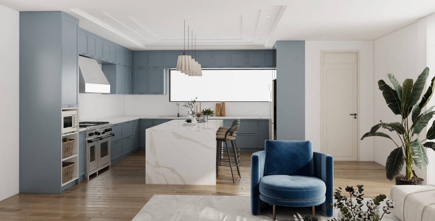 modern minimalist kitchen cabinet in Australia