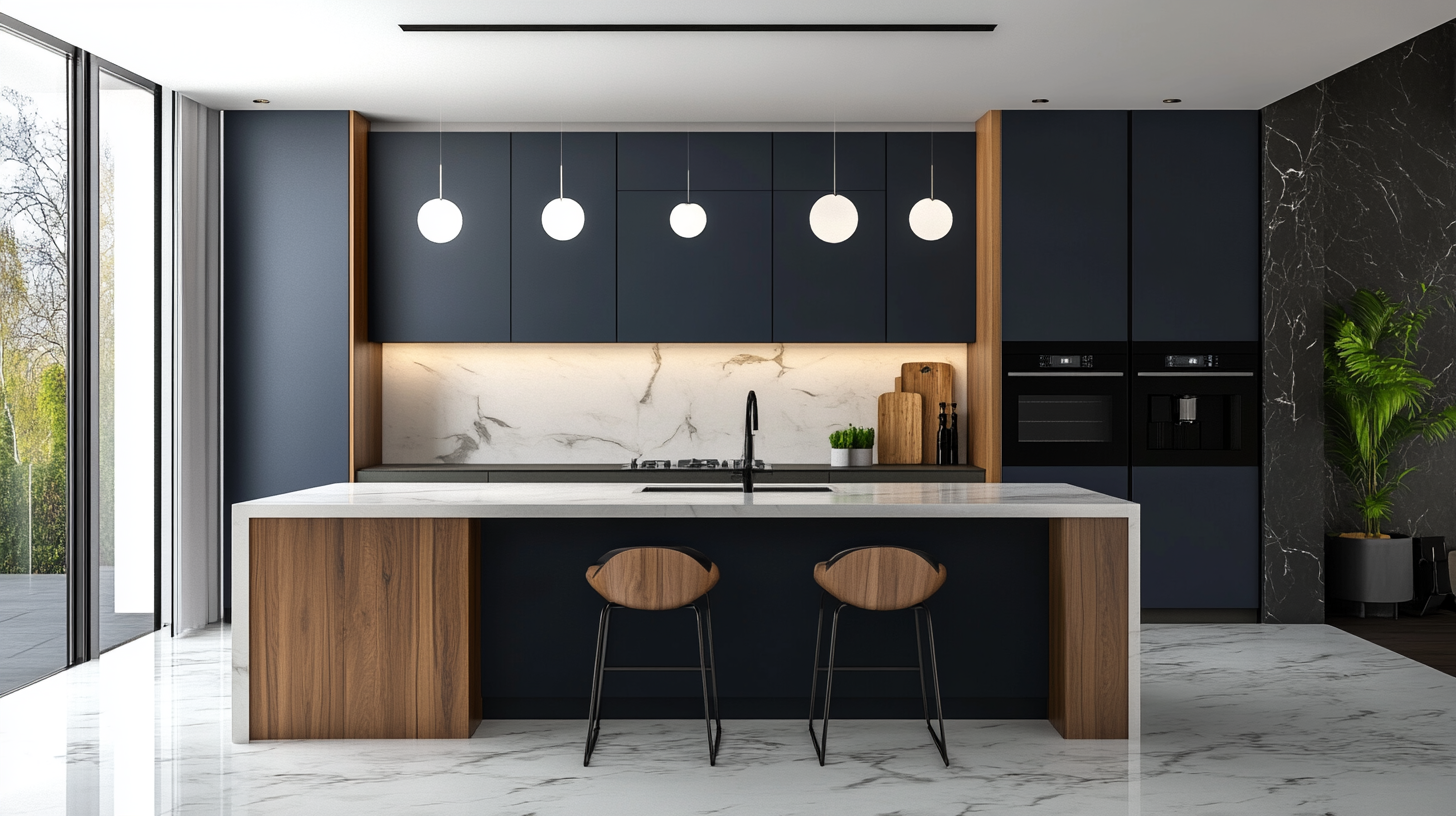 2025 Kitchen Cabinets Trends Bold Accent Colors in Modern Kitchens