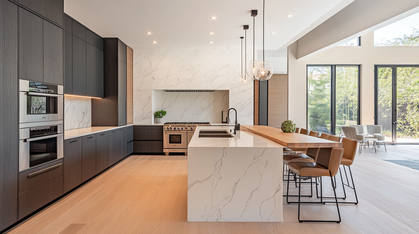2025 Kitchen Cabinets Trends Frameless Cabinets for a Seamless Contemporary Kitchen Design