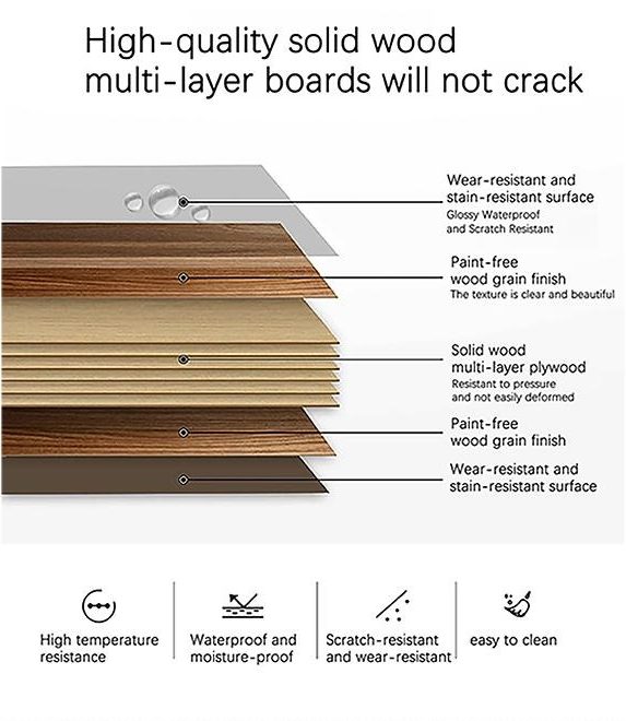 High quality solid wood kitchen material