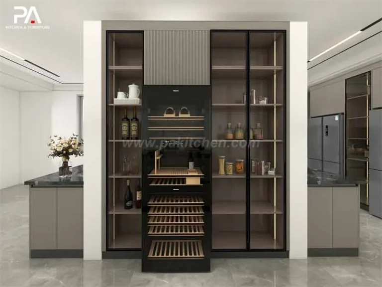 Glass-Front Kitchen Cabinets