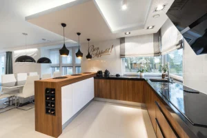 U shaped kitchen