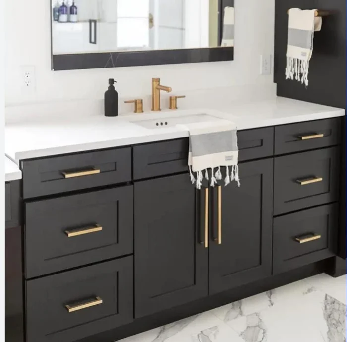 Cabinet Hardware Gold finishes