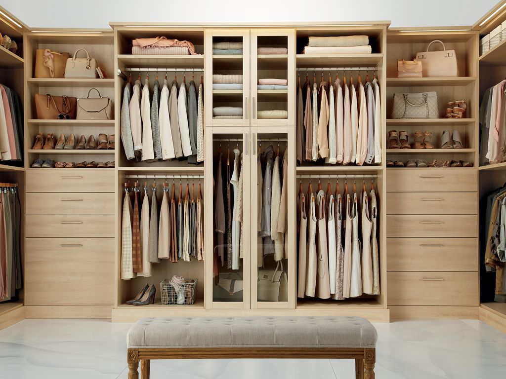 California Closets solid wood
