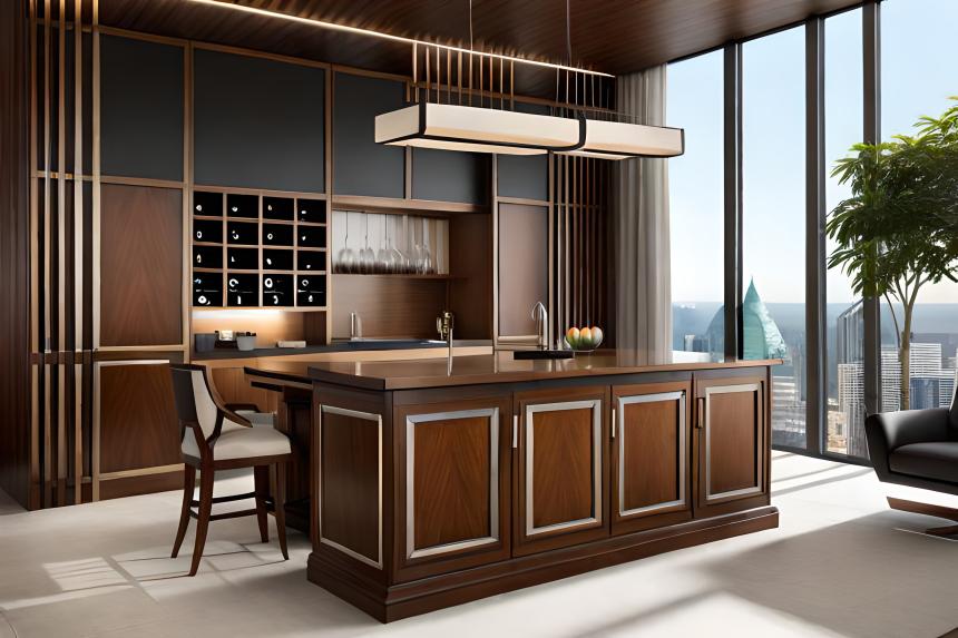 Wine Bar Cabinet with bar
