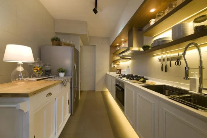floating kitchen cabinets