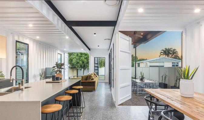cabinets for modern container home