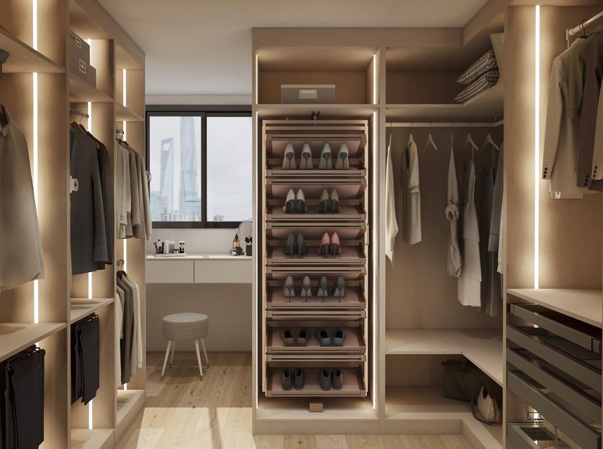 Slide-Out Shoe Racks