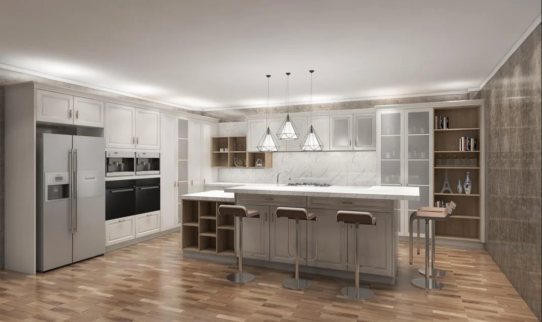 white shaker cabinetry