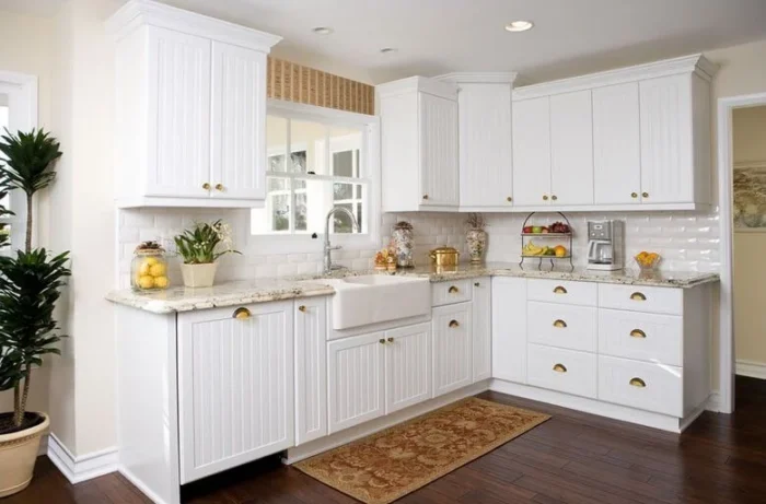 All-White-Beadboard-Kitchen-Cabinets