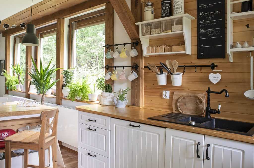 Farmhouse Style with Beadboard Cabinets