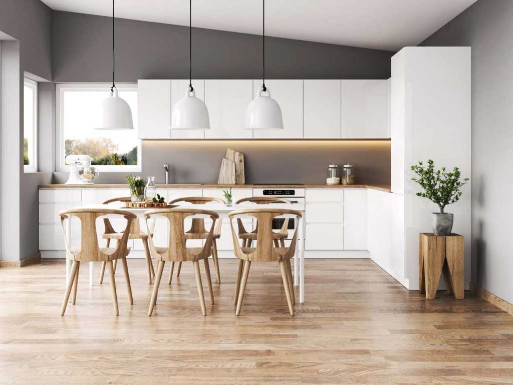 Modern Beadboard Kitchen Cabinets