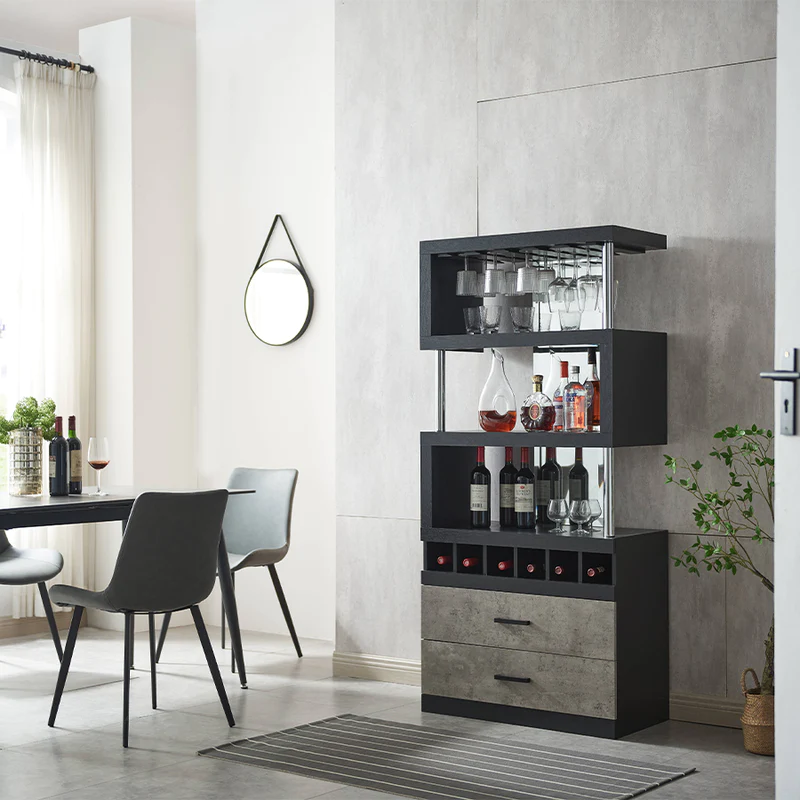 bar cabinets of living room
