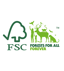 FSC certification logo ensuring environmentally friendly particle board cabinets production