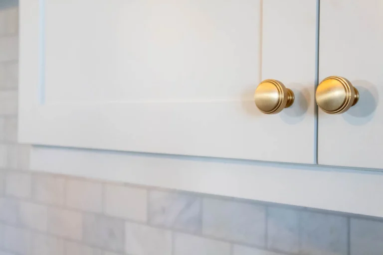 Matt finish brass handle