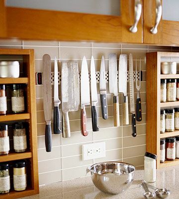 new kitchen storage ideas magnetic strips