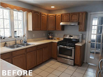 BEFORE and AFTER Kitchen remodel DIY kitchen remodeling 1 1