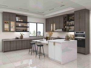 Bringing Nature In Bright Kitchen Spaces with Dark Wood Accents (3)