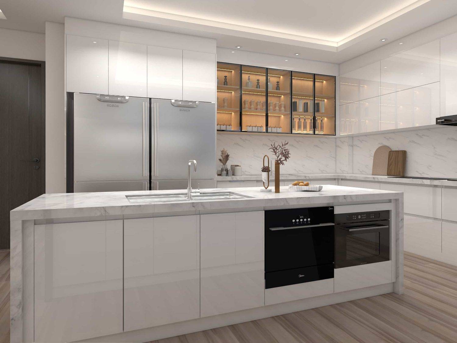 Elegant Modern Grey Kitchen Tour Luxe Design and Smart Storage Solutions