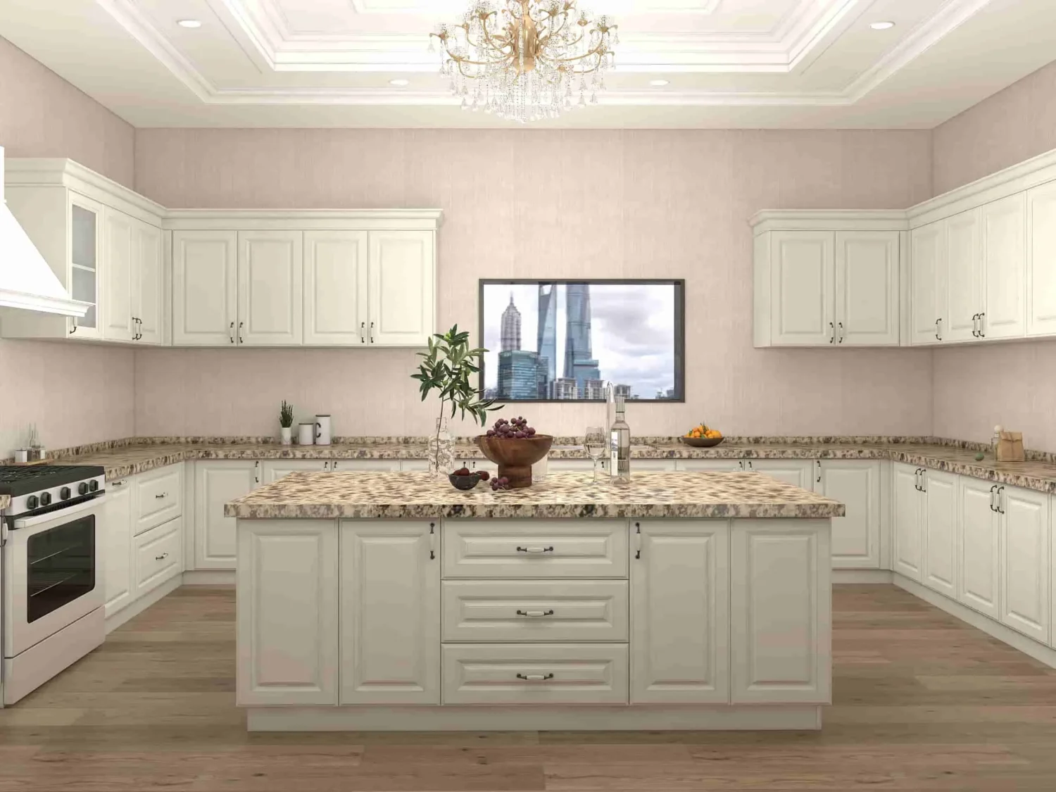 Elegant White PVC Shaker Kitchen Cabinets A Timeless Home Makeover - PA ...