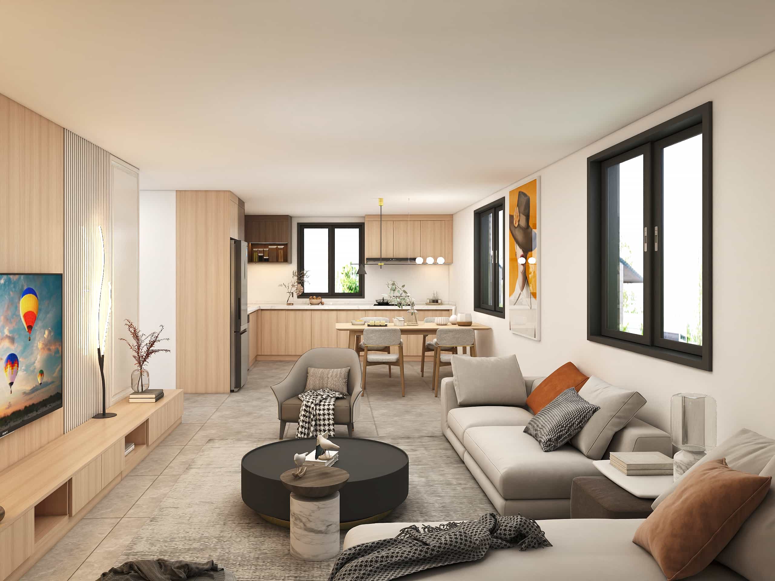 Minimalism Wood Modern L-Shaped Kitchen Cabinets 3 Minimalism Wood Modern L-Shaped Kitchen Cabinets