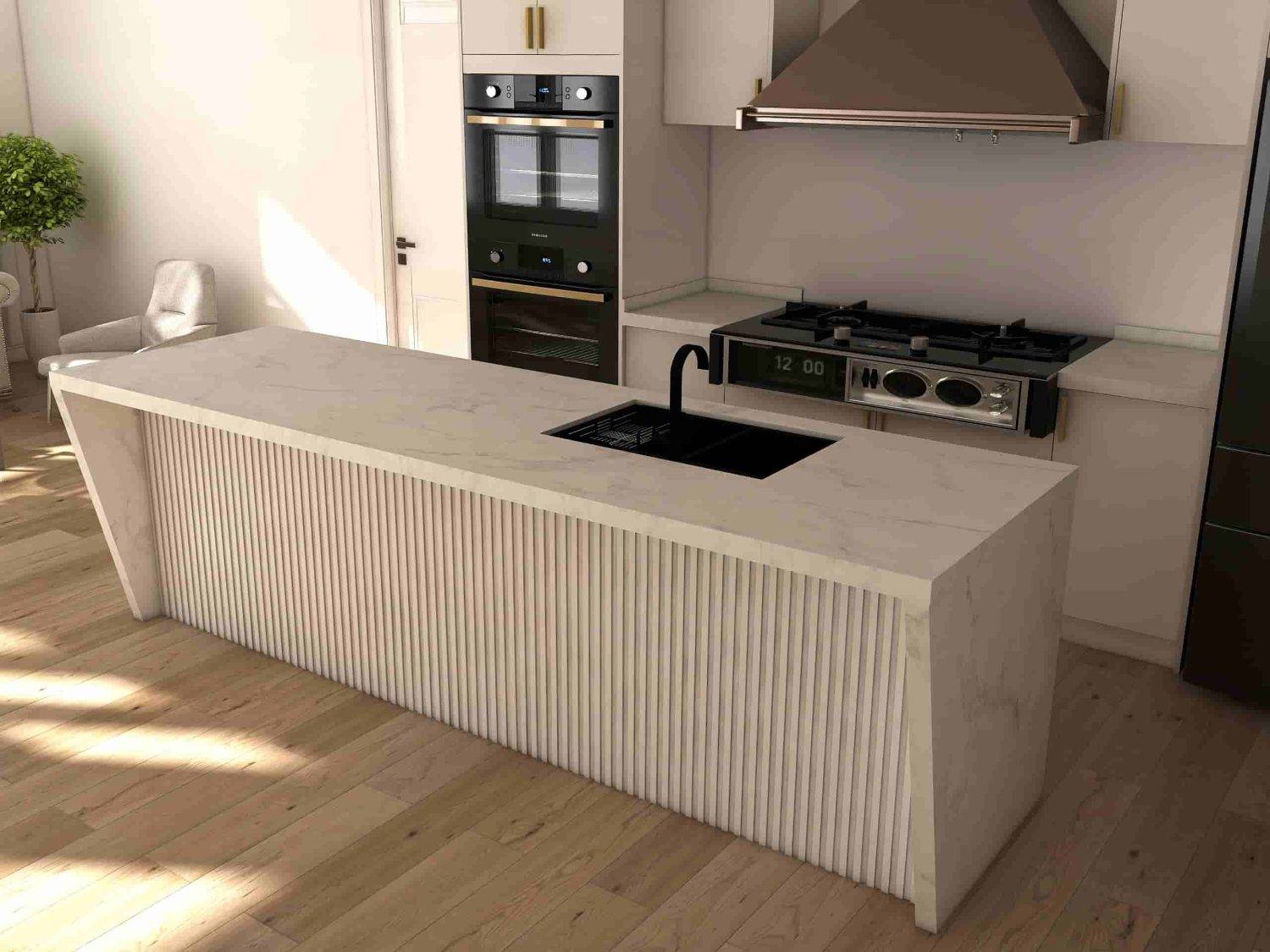 Minimalist Elegance: Exploring a Chic White Kitchen with Wooden Accents 2 Minimalist Elegance Exploring a Chic White Kitchen with Wooden Accents