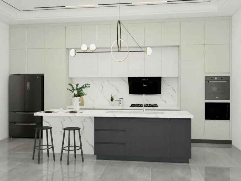 Modern Gallery Cream Kitchen Cabinets