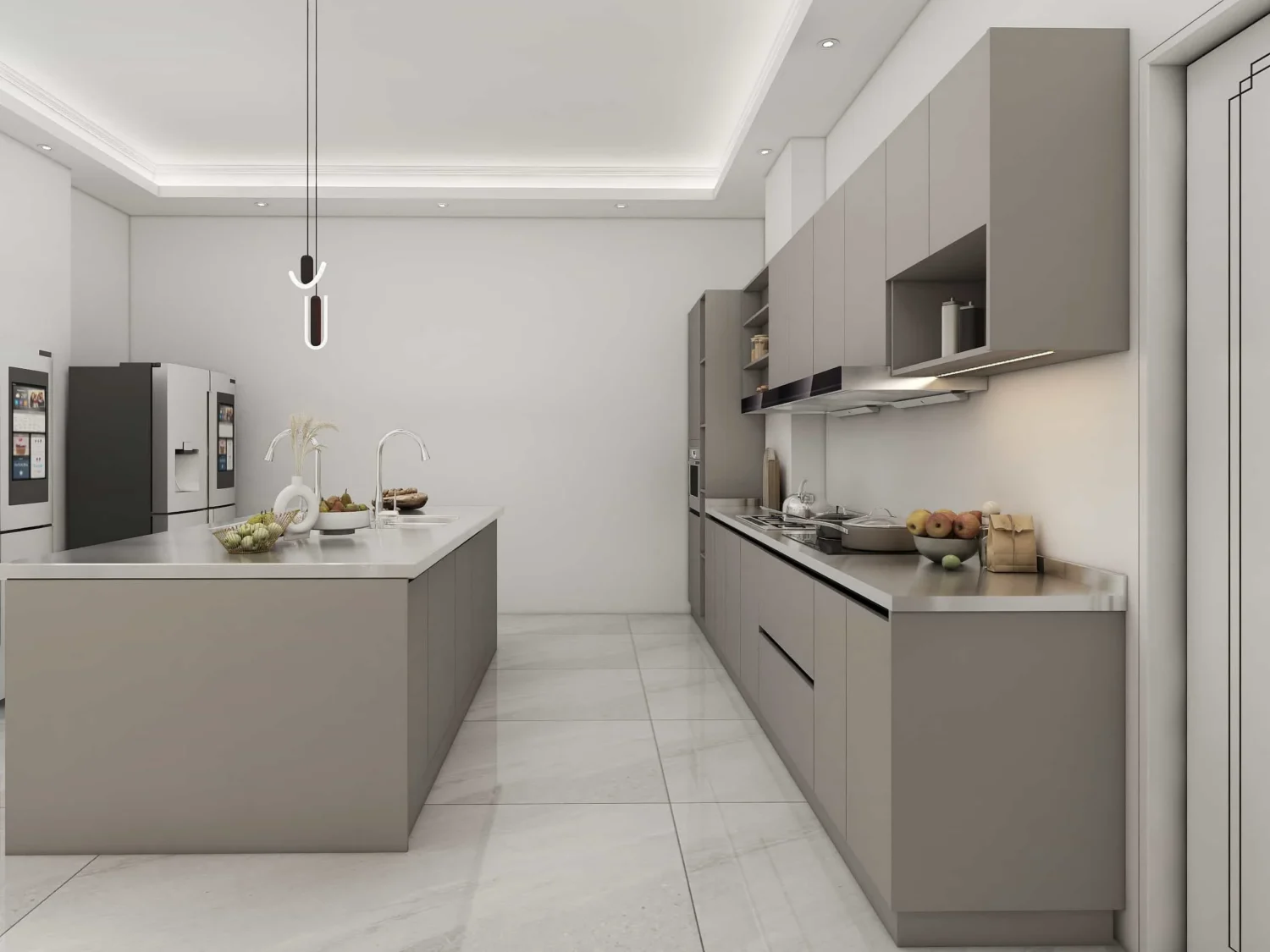 Modern Grey Kitchen Cabinet Design Tour 2023