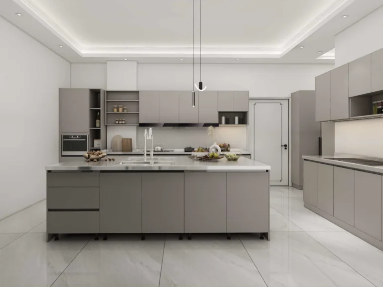 Modern Grey Kitchen Cabinet Design Tour