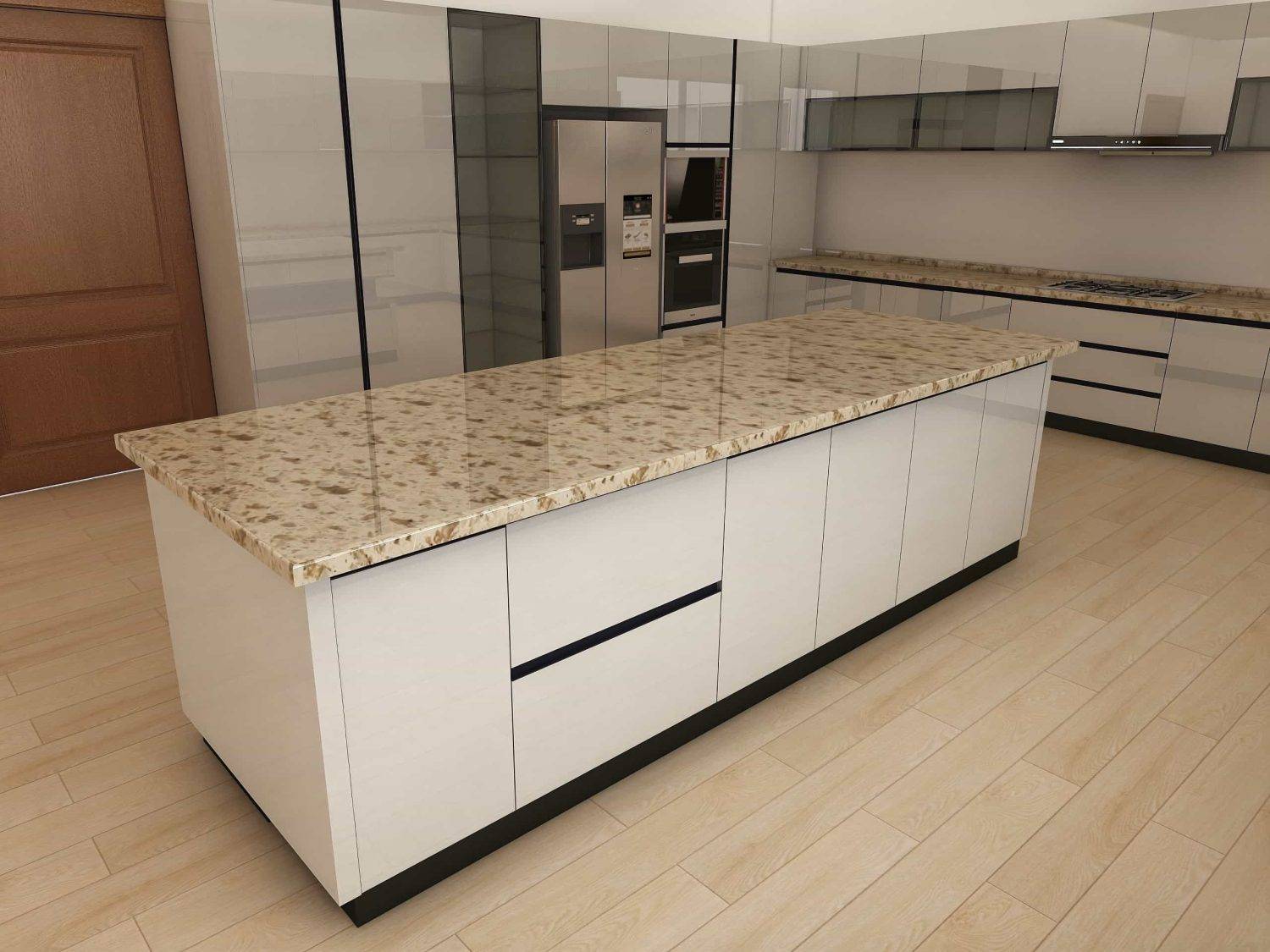 Shaker Charm Meets Modern Grey A Kitchen Cabinet Transformation.