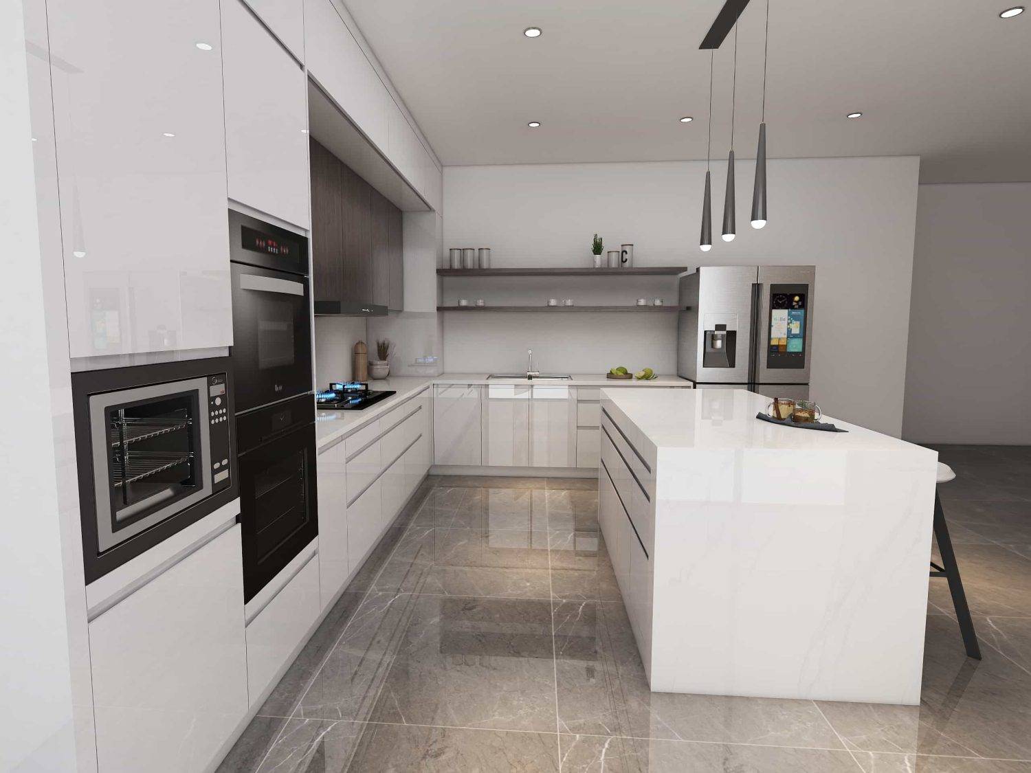 Two Tone Kitchen Cabinets Brown and White 2 Two Tone Kitchen Cabinets Brown and White