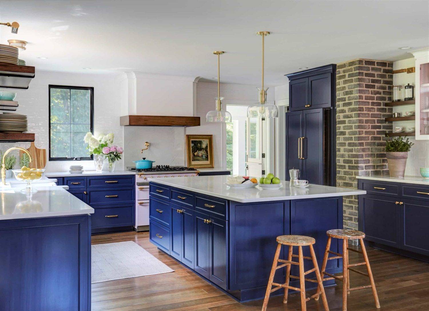 blue-kitchen-cabinets