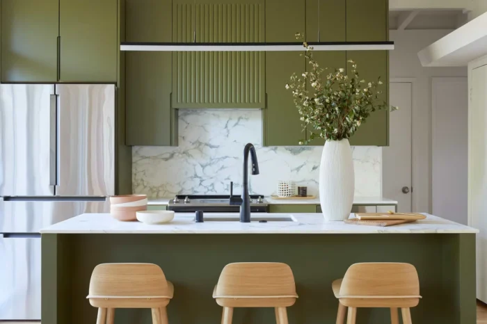 green-kitchen-cabinets