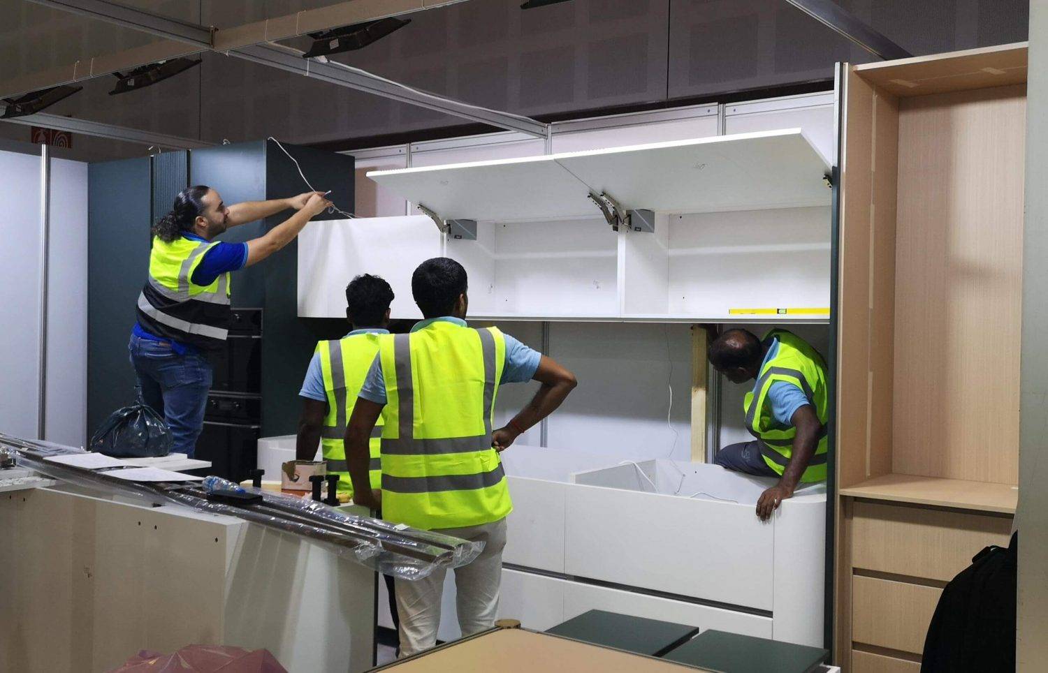 Slima PA installation team at BIG 5 global