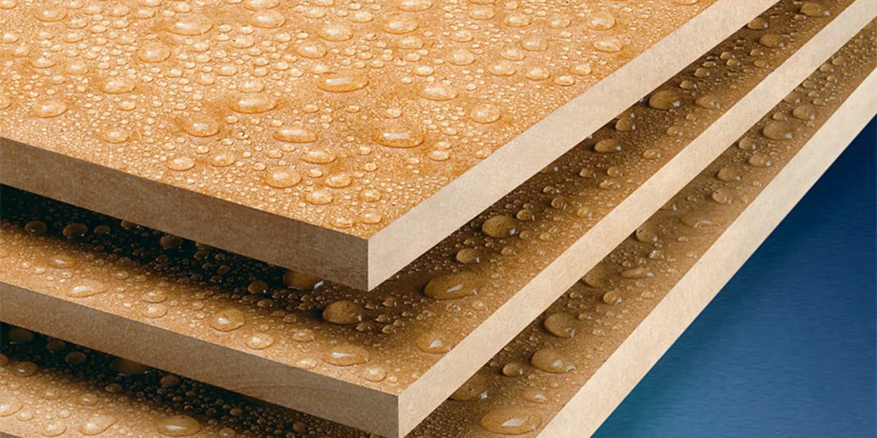 Heat and moisture resistant mdf
