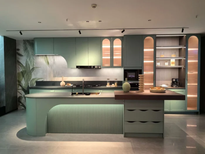 Curved shapes cabinet