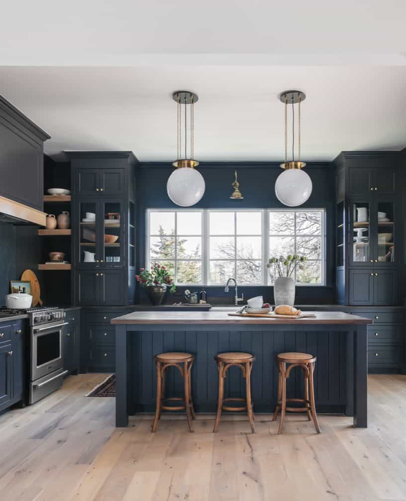 black-kitchen-cabinets-color