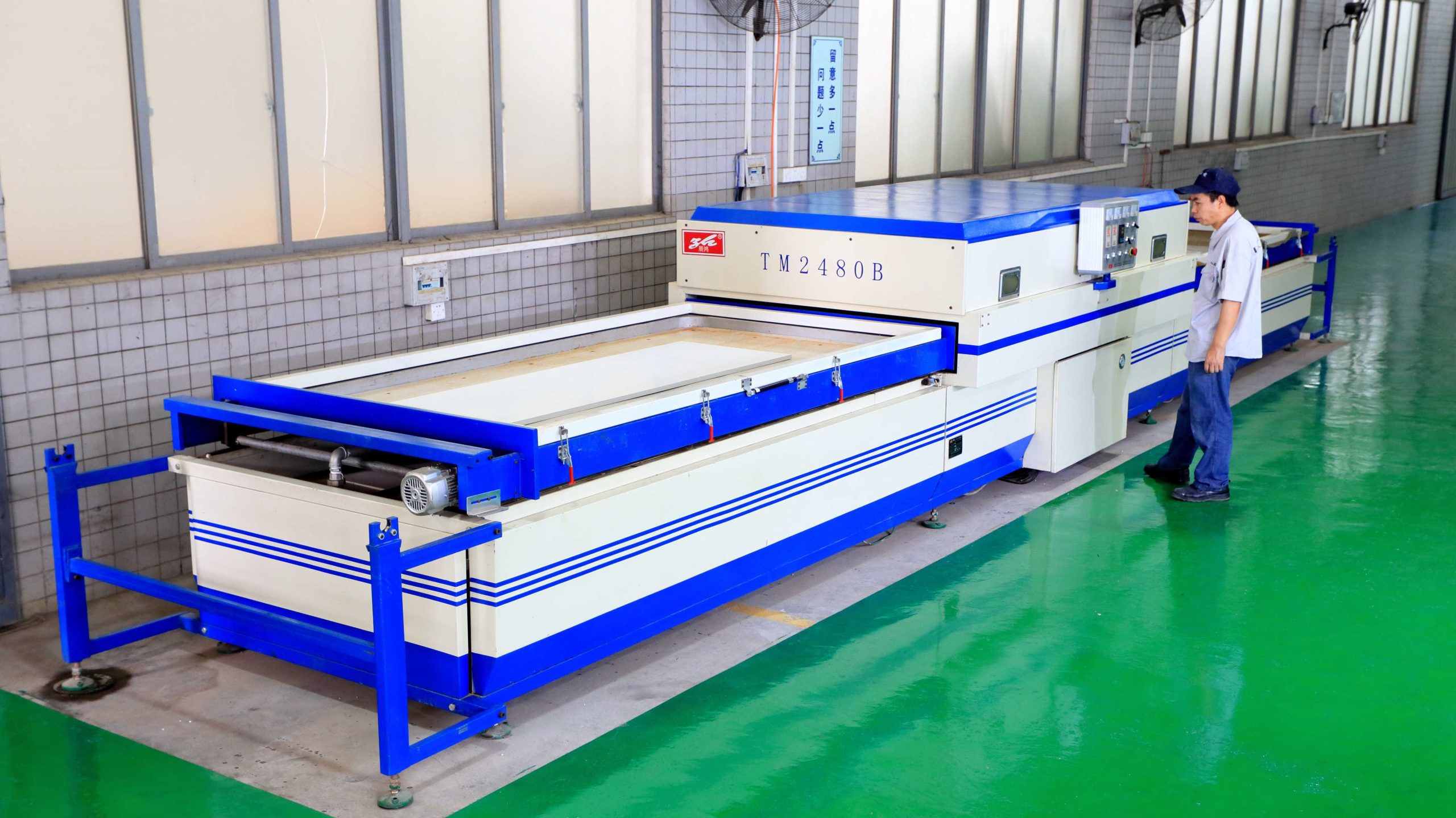 Cabinet blister machine