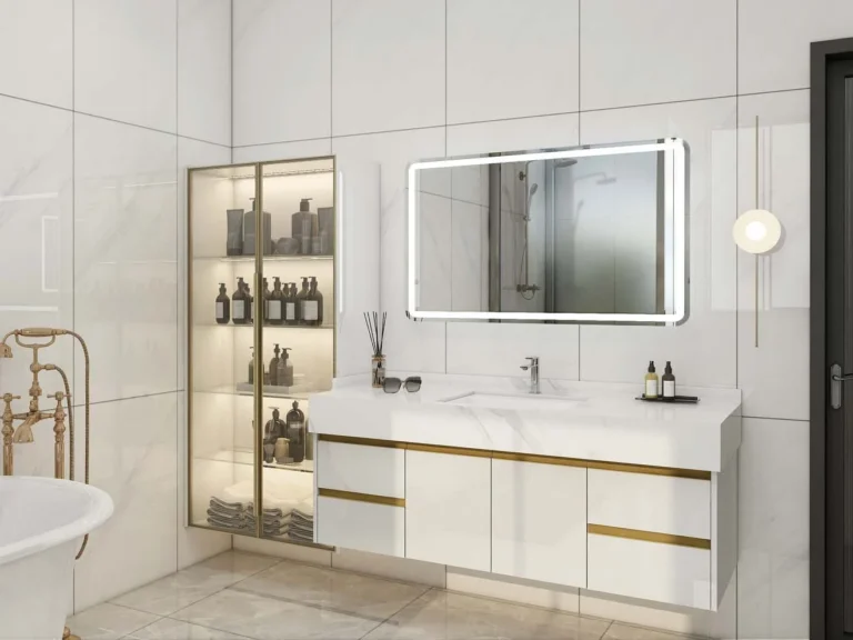 Exploring a White Lacquer Bathroom Vanity