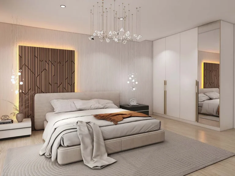 Gallery Modern White Lacquer Hinged Wardrobes