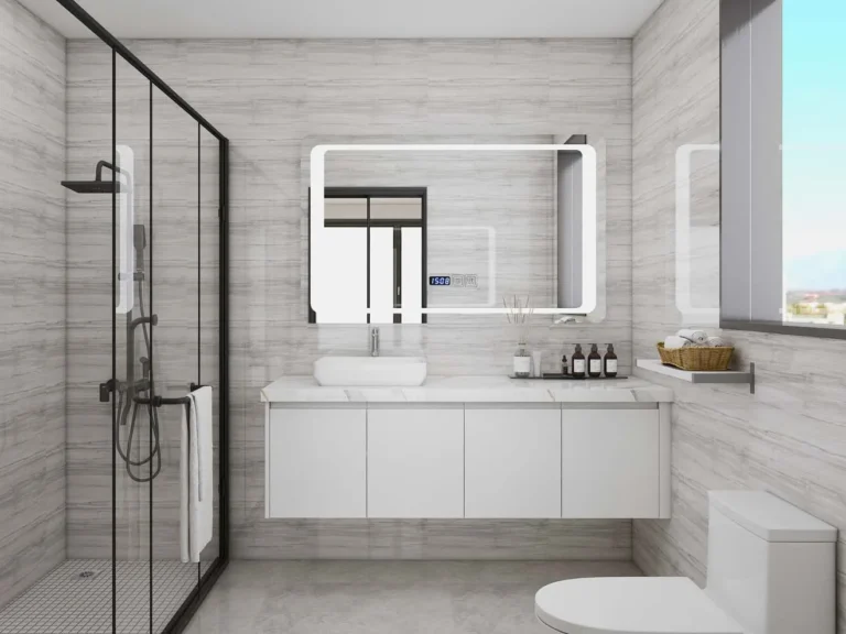 Minimalist Elegance: Exploring a White Plywood Bathroom Vanity