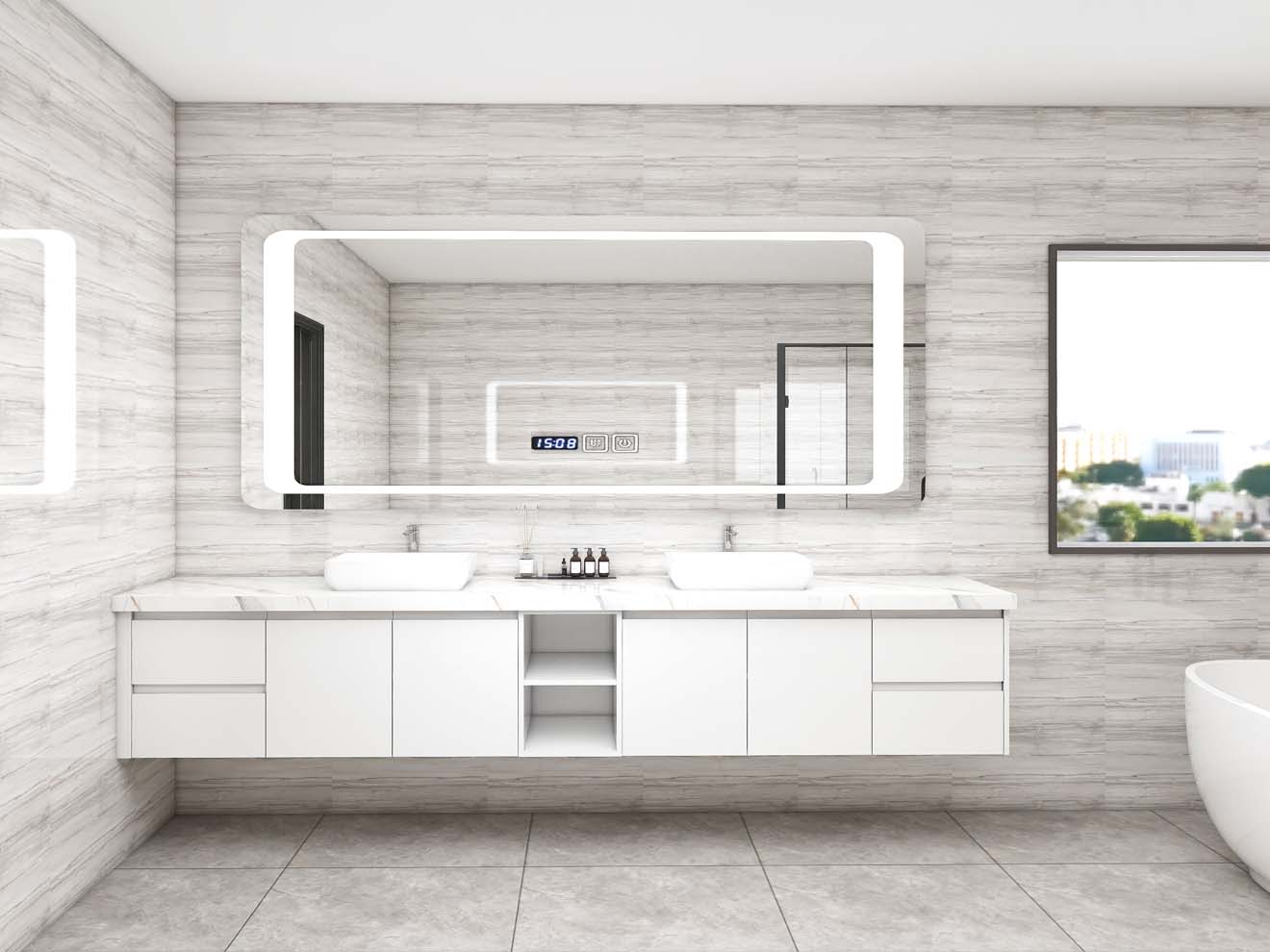 Minimalist Elegance: Exploring a White Plywood Bathroom Vanity