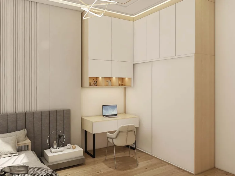 Minimalist Elegance: Exploring a White Sliding Door Wardrobe