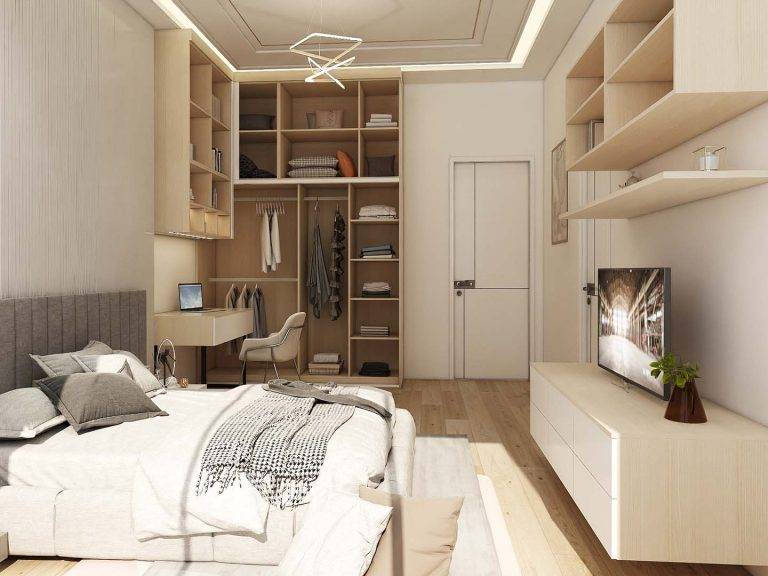 Minimalist Elegance: Exploring a White Sliding Door Wardrobe