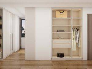 Modern Gallery Cream Melamine Hinged Wardrobes