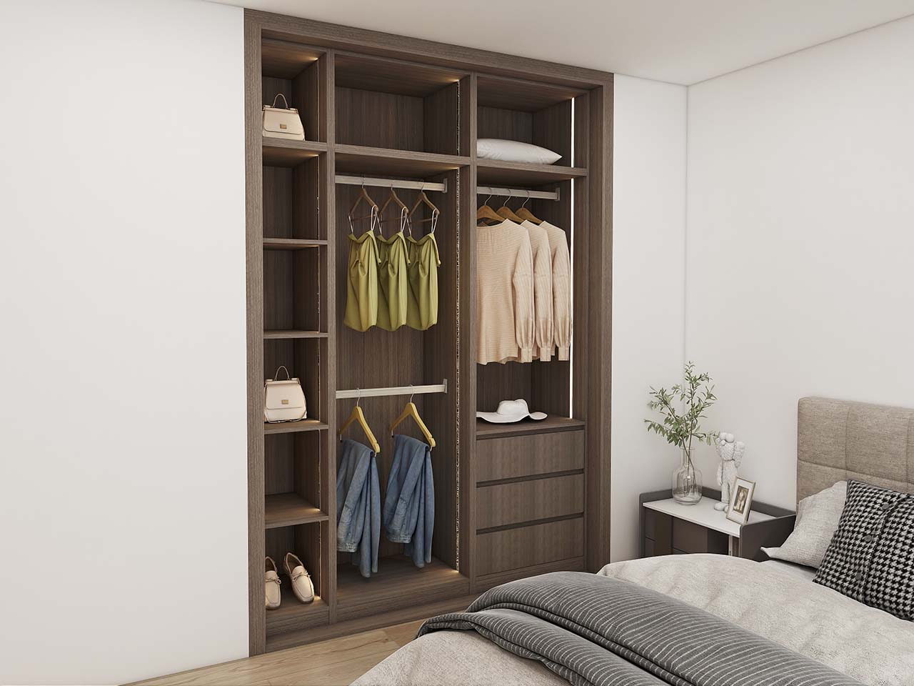 Modern Mirror Sliding Door Wardrobe 2 Modern Mirror Sliding Door Wardrobe