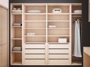 Modern U-Shaped Black Minimalist Elegance Walk In Closet