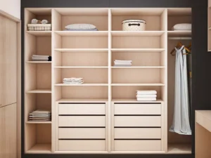 Modern U-Shaped Black Minimalist Elegance Walk In Closet